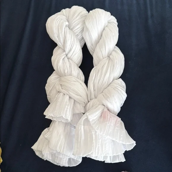 opalhouse white crushed sheer curtain panel 84"x42" (Set of 2) - Picture 5 of 7